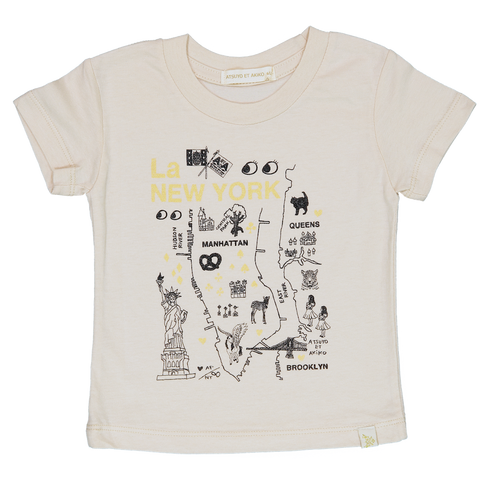 Crew Tee - La NEW YORK in Gold