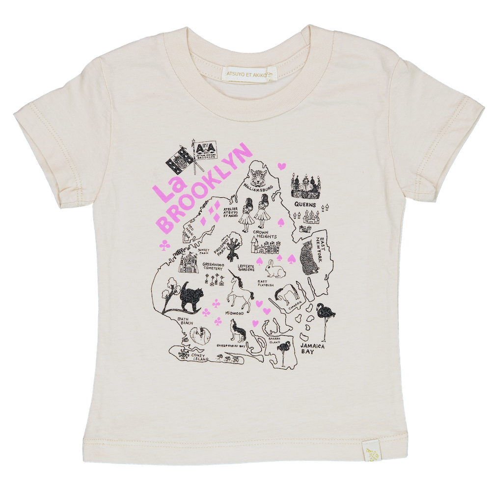 Crew Tee - La BROOKLYN in PiNK