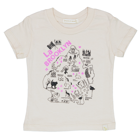 Crew Tee - La BROOKLYN in PiNK