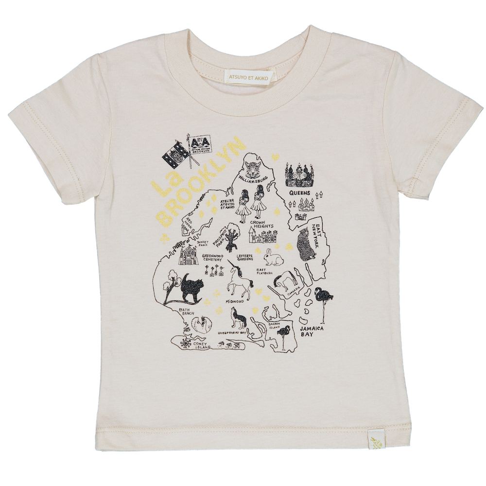 Crew Tee - La BROOKLYN in Gold
