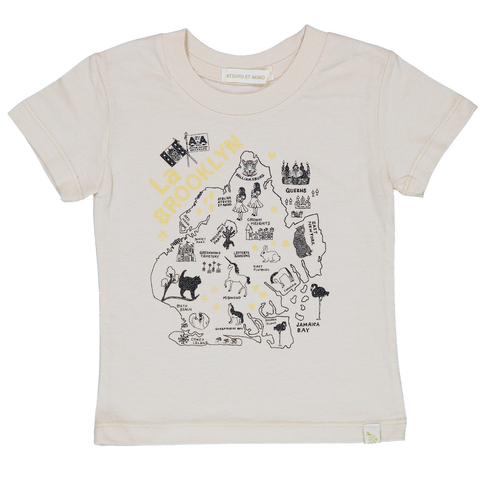 Crew Tee - La BROOKLYN in Gold