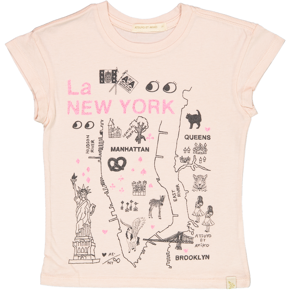 TEE - LARA SHORT SLEEVE - La NEW YORK in PiNK