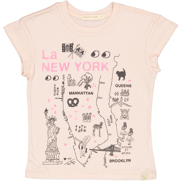 TEE - LARA SHORT SLEEVE - La NEW YORK in PiNK