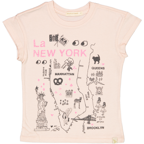 TEE - LARA SHORT SLEEVE - La NEW YORK in PiNK