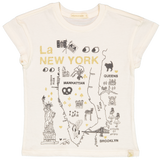 TEE - LARA SHORT SLEEVE - La NEW YORK in GOLD