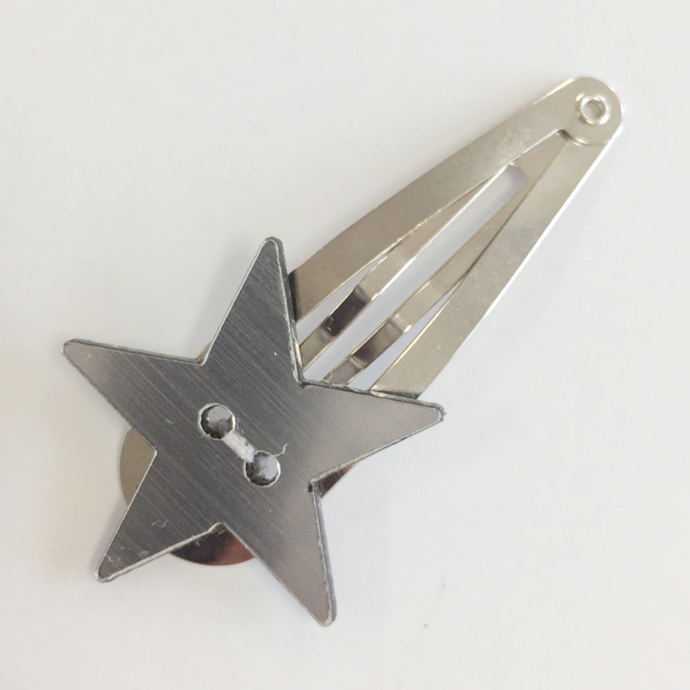 WS HAiR PiN - ÉTOiLE  - SiLVER/BLACK