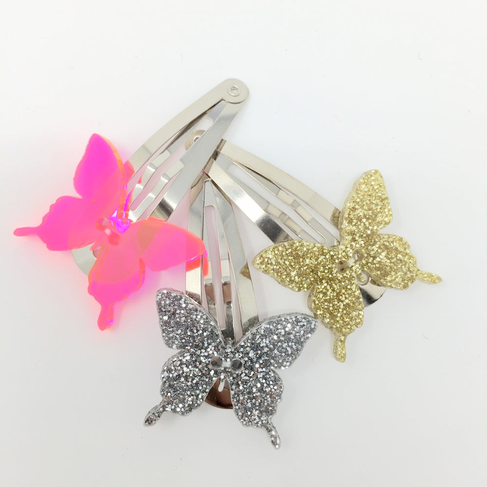 Petit Papillon Hairpin in Gold