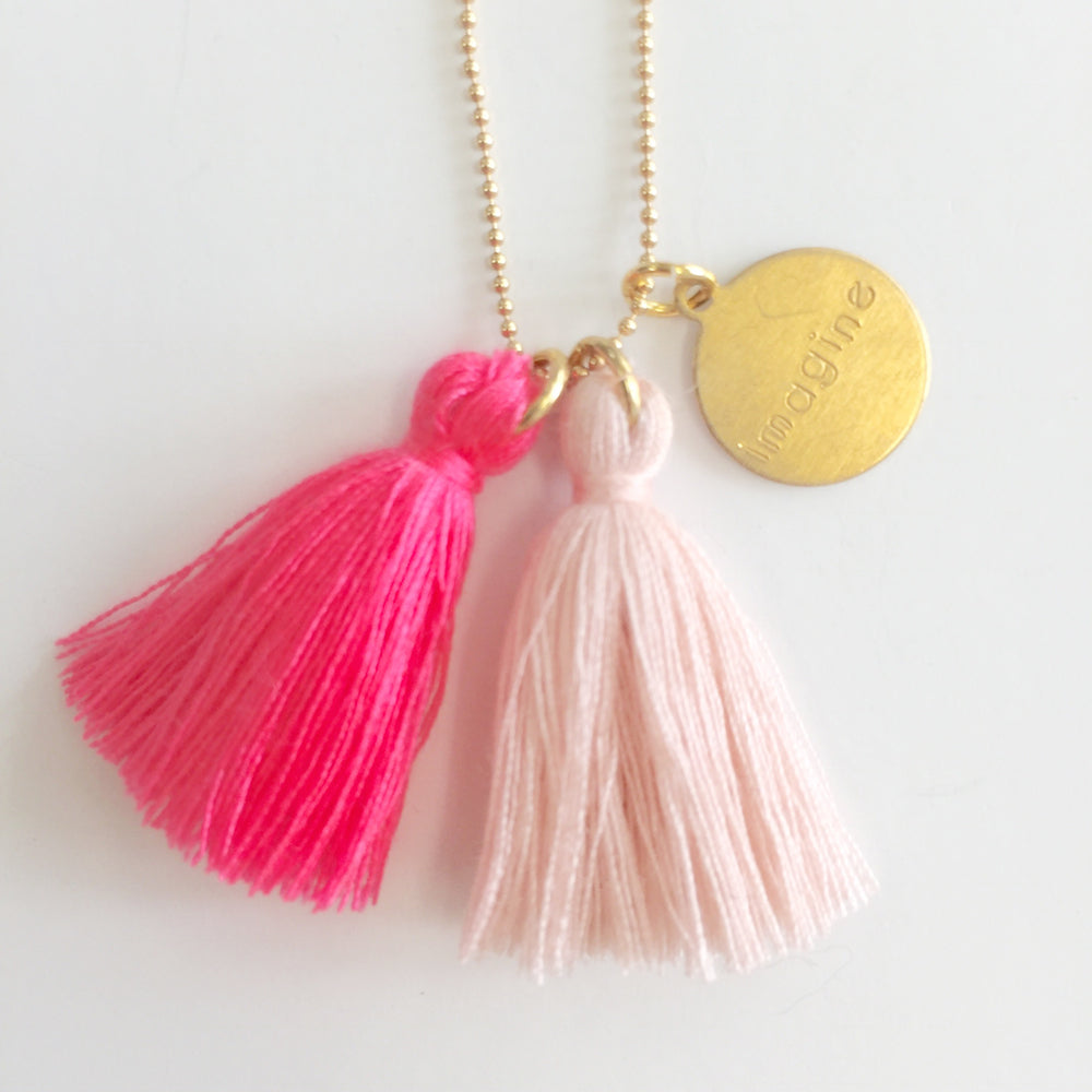 WS JEWELRY NECKLACE - iMAGiNE - PiNK/PiNK