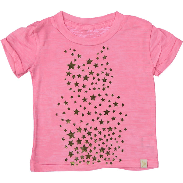 A-Étoiles Burnout Tee in Pink