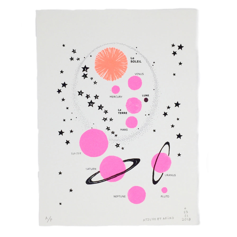 planets kids wall art