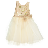 23 Papillons Dress in Beige/Gold