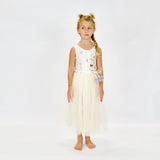 23 Papillons Dress in Ivory/Gold