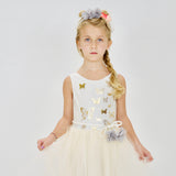 23 Papillons Dress in Ivory/Gold