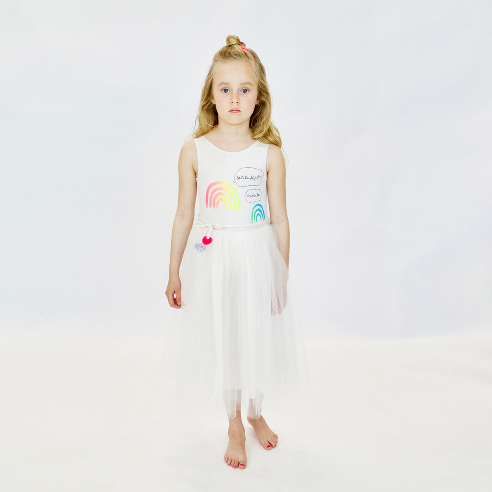 23 L'arc en Ciel Dress in ivory