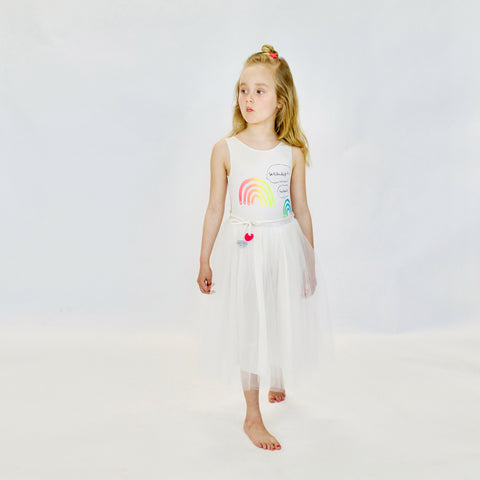 23 L'arc en Ciel Dress in ivory