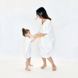 22-Terre Women's Dress in Milky White