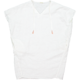 22-Terre Women's Dress in Milky White