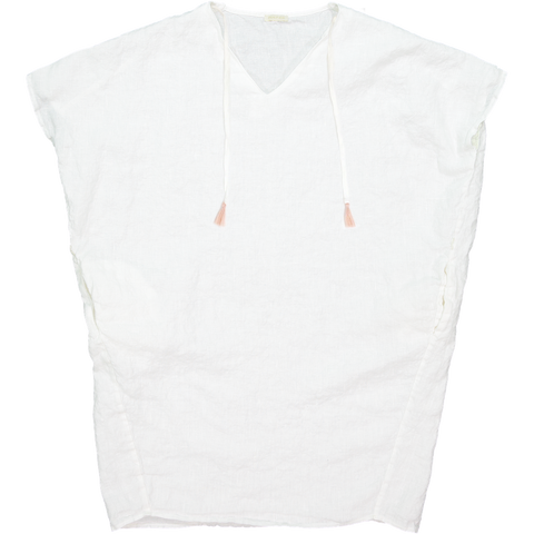22-Terre Women's Dress in Milky White