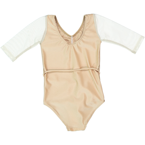23 LEOTARD - PAPiLLONS  - BEiGE/GOLD
