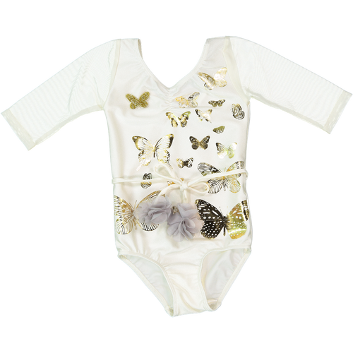 23 LEOTARD - PAPiLLONS  - iVORY/GOLD
