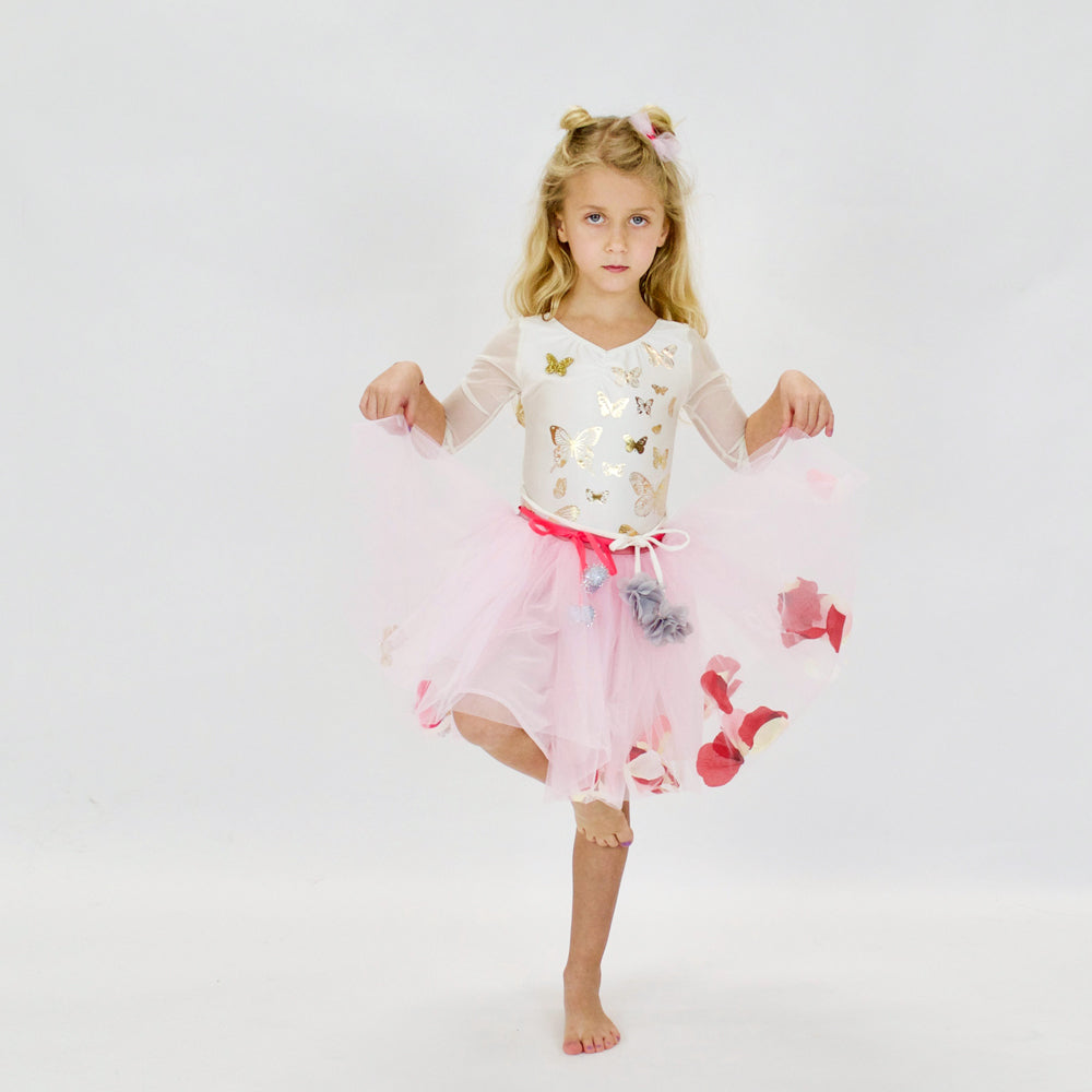 23 LEOTARD - PAPiLLONS  - iVORY/GOLD