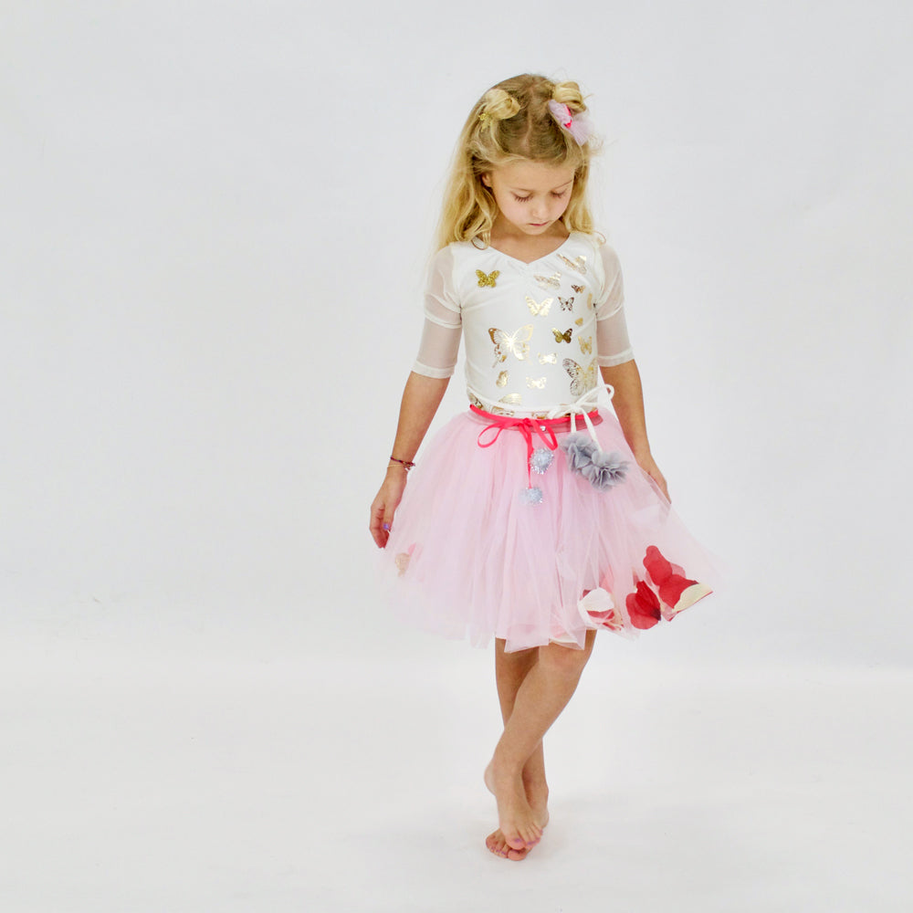23 LEOTARD - PAPiLLONS  - iVORY/GOLD