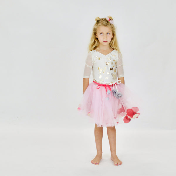 23 LEOTARD - PAPiLLONS  - iVORY/GOLD