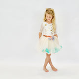 23 LEOTARD - PAPiLLONS  - iVORY/GOLD