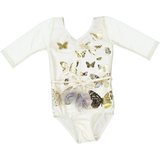 23 LEOTARD - PAPiLLONS  - iVORY/GOLD