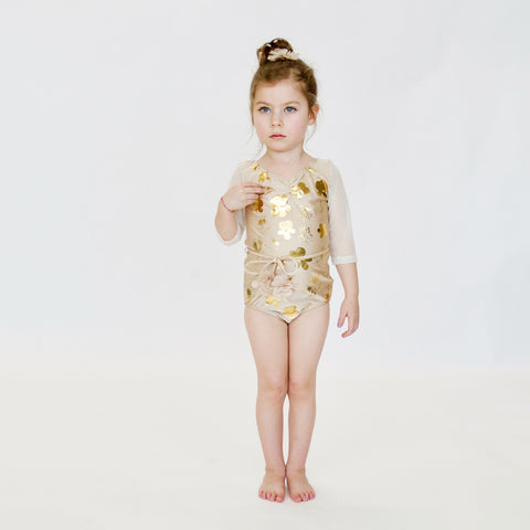 23 LEOTARD - Le BOUQUET  - BEiGE