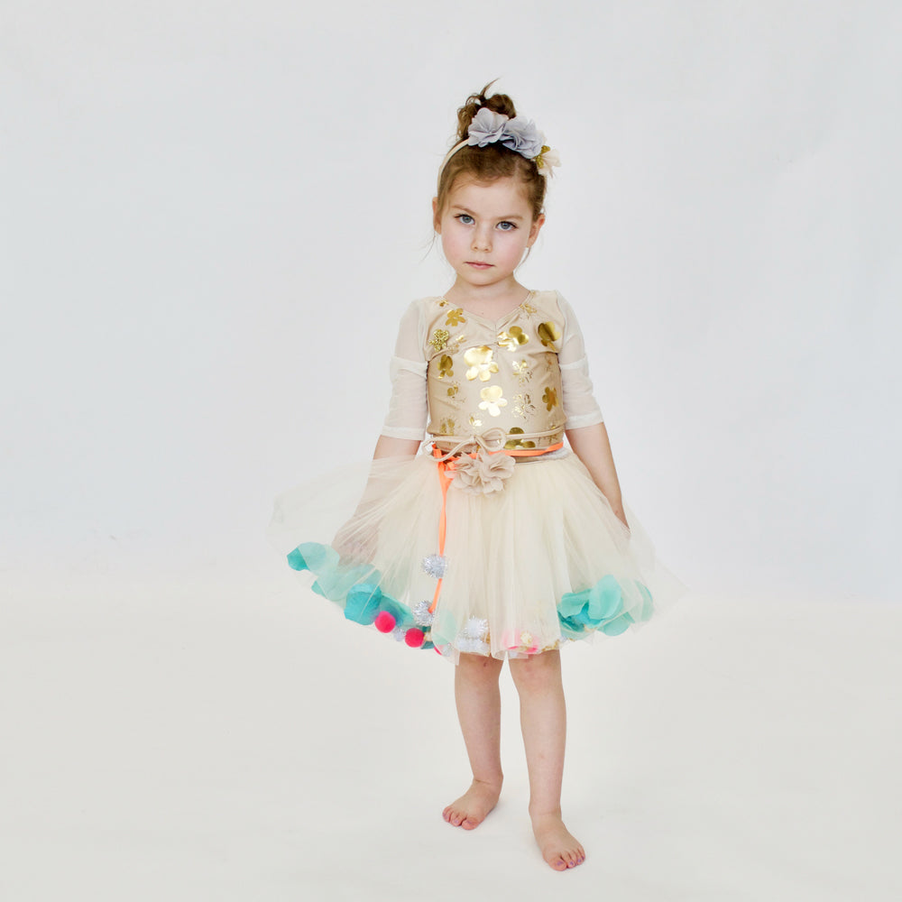 23 LEOTARD - Le BOUQUET  - BEiGE
