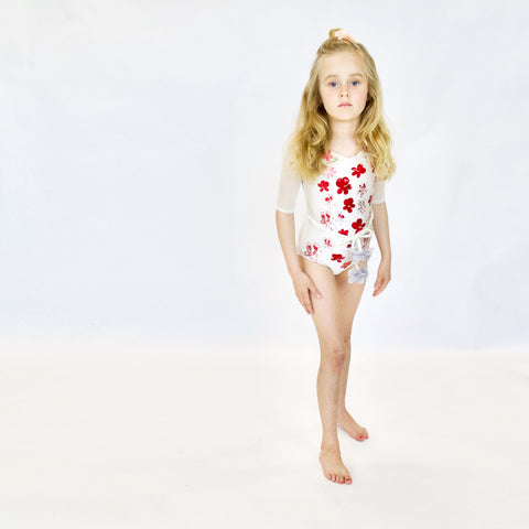 23 LEOTARD - Le BOUQUET  - iVORY