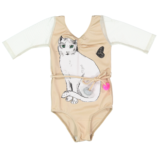 23 LEOTARD - CHAT BLANC  - BEiGE
