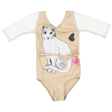 23 LEOTARD - CHAT BLANC  - BEiGE