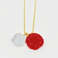 Birthstone Necklace with Charm in Small size
