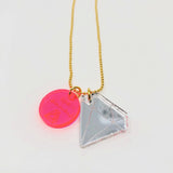 Birthstone Necklace with Charm in Small size