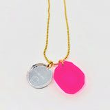 Birthstone Necklace with Charm in Small size
