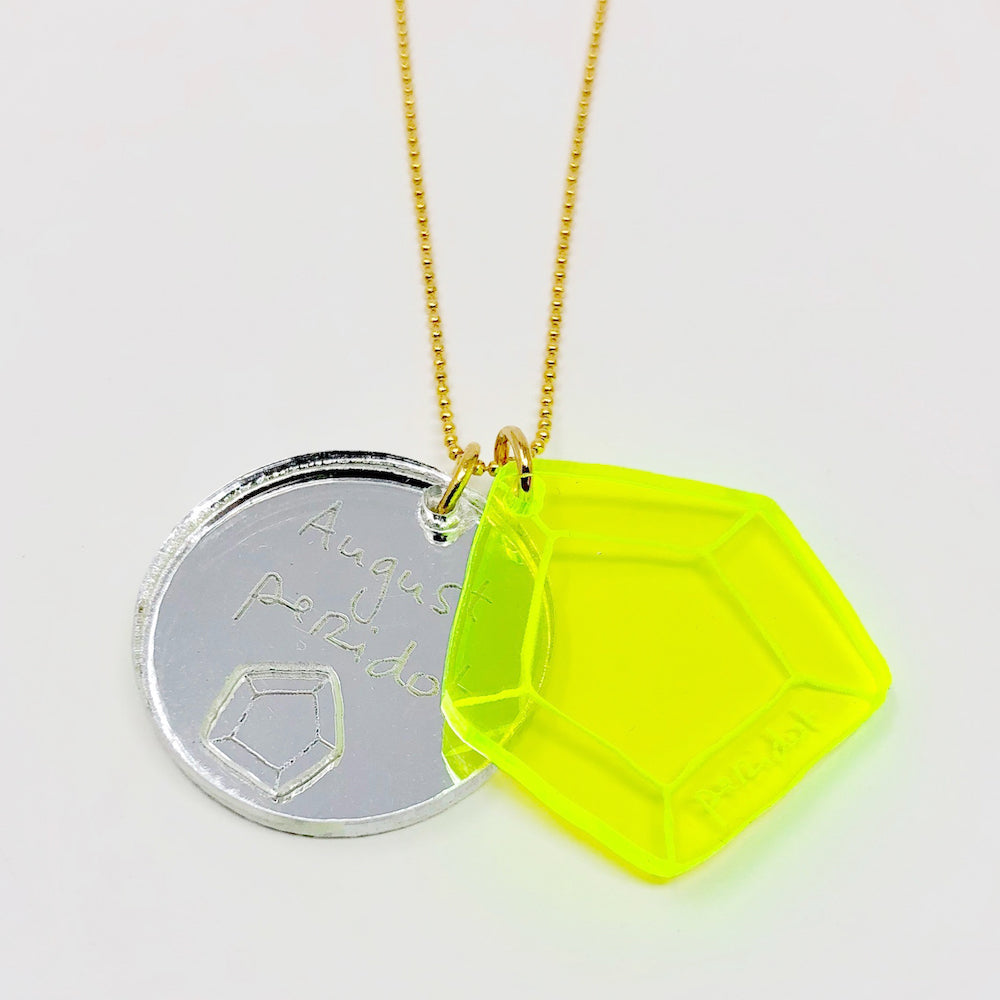Birthstone Necklace with Charm