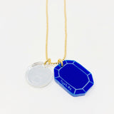 Birthstone Necklace with Charm in Small size