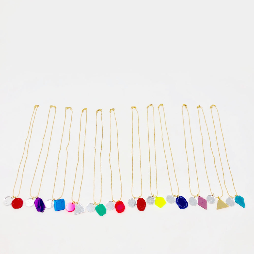 Birthstone Necklace with Charm in Small size