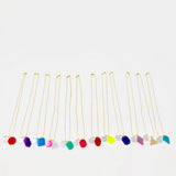 Birthstone Necklace with Charm in Small size