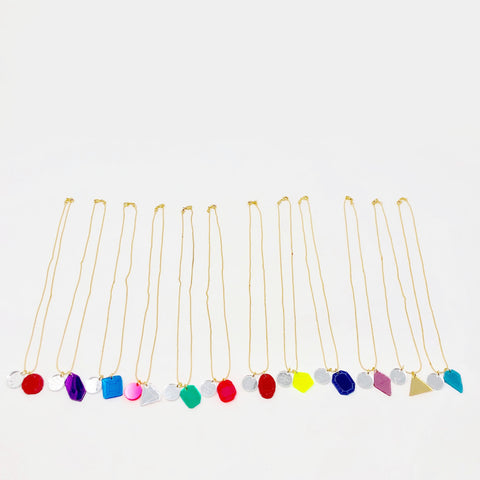 Birthstone Necklace with Charm in Small size