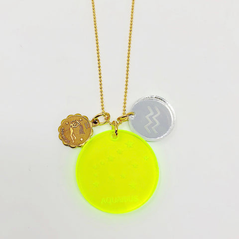 Zodiac Necklace - Yellow
