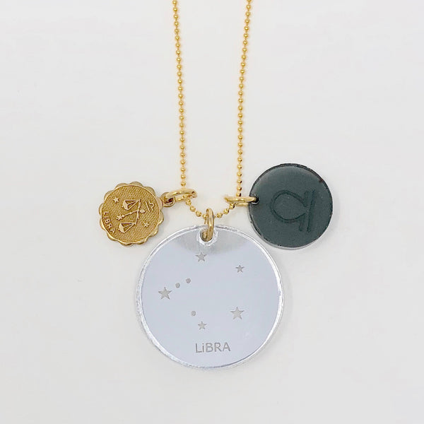 Zodiac Necklace - Gray