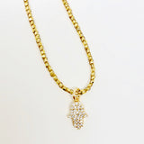 Hamsa Metallic Necklace