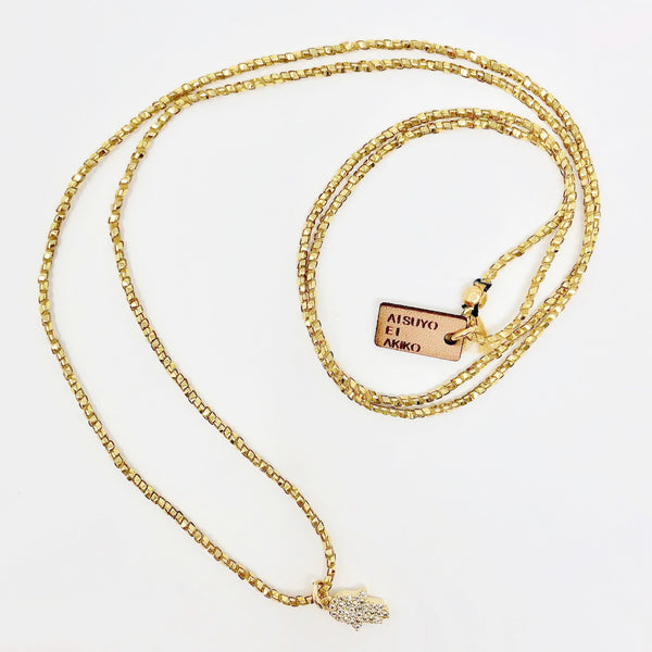 Hamsa Metallic Necklace