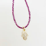 Hamsa Metallic Necklace