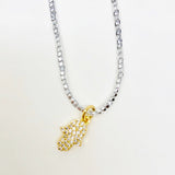 Hamsa Metallic Necklace