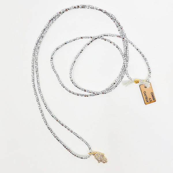 Hamsa Metallic Necklace