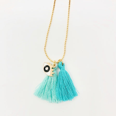 Miss Eye Chain Necklace